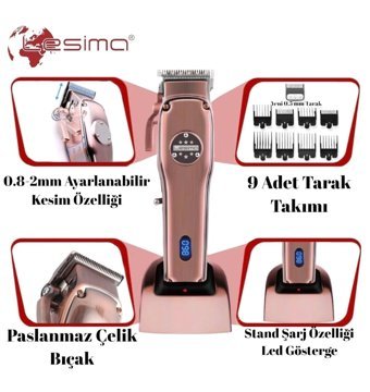 Lesima Ls-1000 Lion Saç Sakal Kuru Tıraş Makinesi