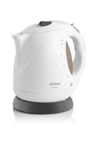 Arzum AR3014 Florido Plastik 1.8 lt 2000 W Işıklı Klasik Beyaz Kettle