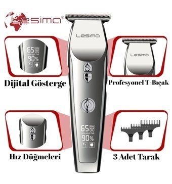 Lesima Black Serisi Saç Sakal Kuru Tıraş Makinesi
