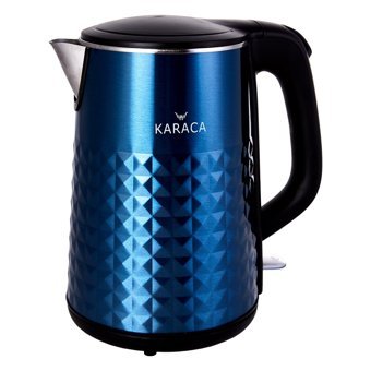 Karaca Diamond Paslanmaz Çelik 1.5 lt 1500 w Klasik Mavi Kettle