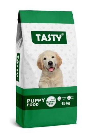 Tasty Kuzu Eti ve Pirinç Tüm Irklar Yavru Kuru Köpek Maması 15 kg