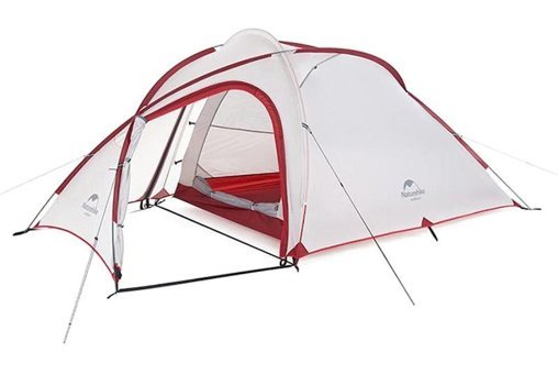 Naturehike Hiby Stan 3 Kişilik Kamp Çadırı Gri - Kırmızı
