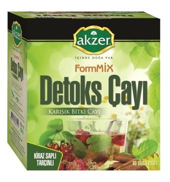 Akzer Detoks Tarçın Aromalı Bitki Çayı 60 adet 2 gr