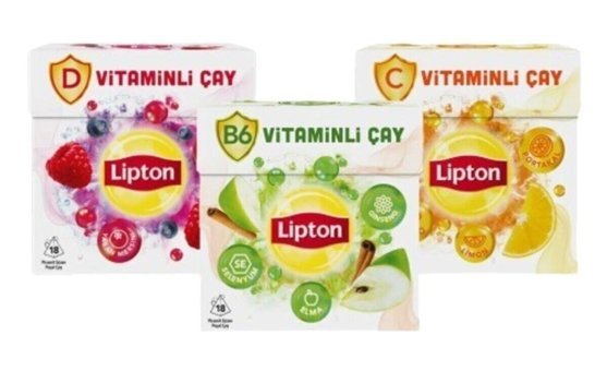 Lipton Vitaminli Karışık Bitki Çayı 3 x 18 adet