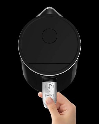 Tefal Display Smart & Light Digital Çelik 1.7 lt 2000 W Işıklı Klasik Siyah Kettle