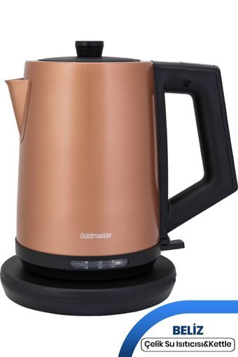Goldmaster Belizz Çelik 2 lt 2200 W Işıklı Modern Rose Kettle