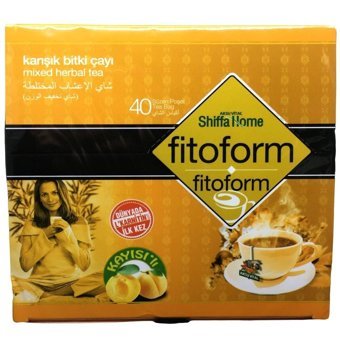 AksuVital Fitoform Kayısı Aromalı Bitki Çayı 40 adet 1.5 gr