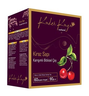 Kader Kaya Kiraz Sapı Bitki Çayı 60 adet