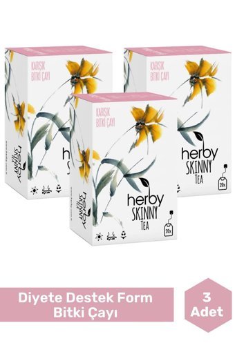 Herby Skinny Karışık Bitki Çayı 3 x 60 adet 2 gr