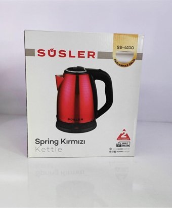 Süsler Ss-4110 Plastik 1.7 lt 2000 W Klasik Kırmızı Kettle