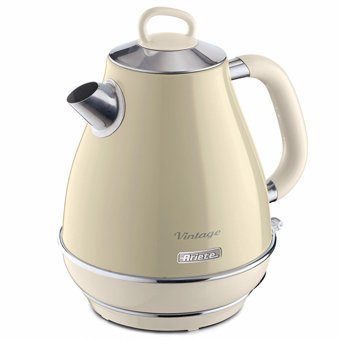 Ariete Vintage 2877 Çelik 1.7 lt 2000 W Işıklı Vintage Krem Kettle
