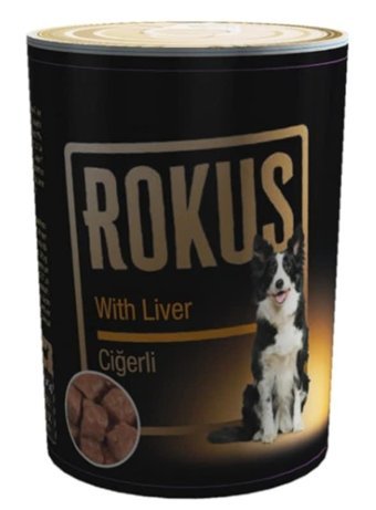 Rokus Ciğerli Yetişkin Yaş Köpek Maması 410 gr 24'lü