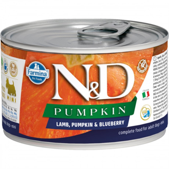 N&D Bal Kabağı-Kuzu-Yaban Mersini Yetişkin Yaş Köpek Maması 140 gr