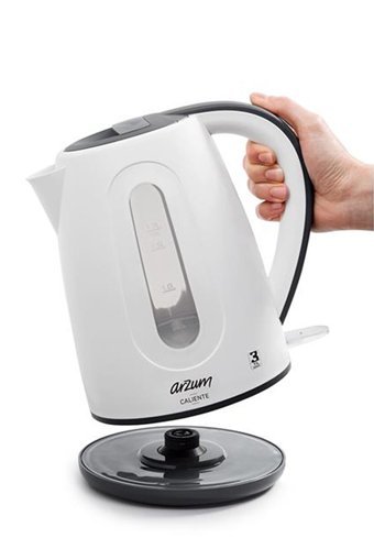 Arzum Caliente Plastik 1.8 lt 2200 W Klasik Beyaz Kettle