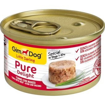 Gimdog Pure Delight Biftek-Ton Balıklı Yaş Köpek Maması 85 gr 6'lı