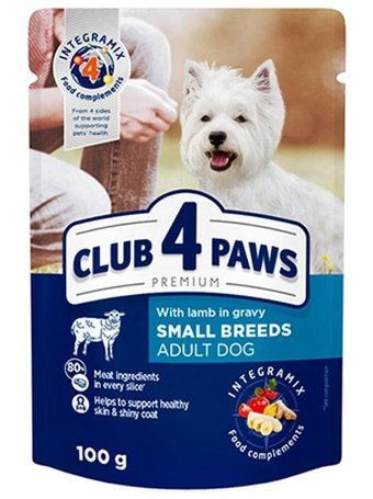 Club 4 Paws Premıum Kuzu Etli Yaş Köpek Maması 100 gr 6'lı