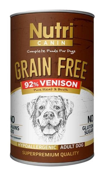 Nutri Canin Geyik Etli Yetişkin Yaş Köpek Maması 400 gr 6'lı
