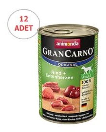 Animonda Gran Carno Hindili-Ördek Yetişkin Yaş Köpek Maması 400 gr 12'li