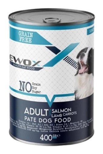 Ewox Somonlu Yetişkin Yaş Köpek Maması 400 gr