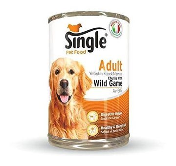 Single Av Etli Yetişkin Yaş Köpek Maması 415 gr