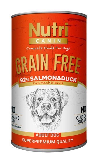 Nutri Canin Ördek-Somonlu Yetişkin Yaş Köpek Maması 150 gr