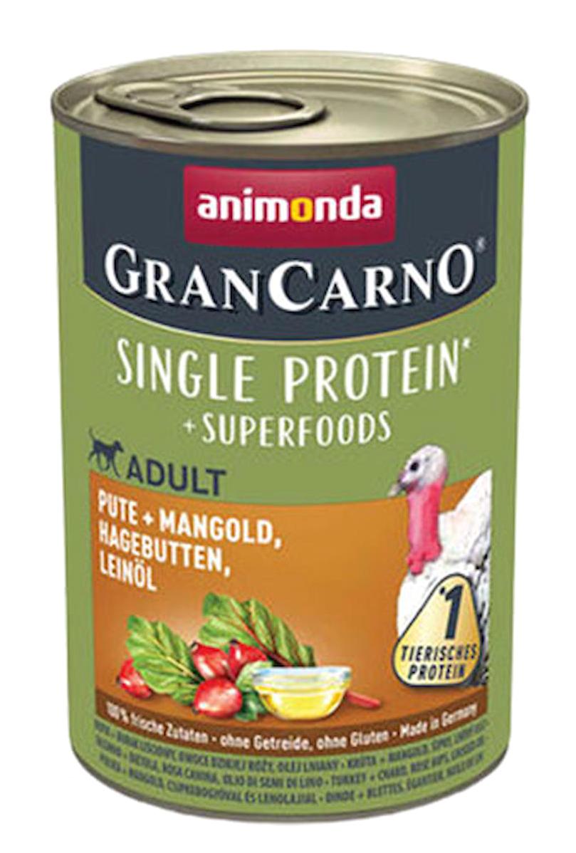 Animonda Gran Carno Hindili Yetişkin Yaş Köpek Maması 400 gr 6'lı