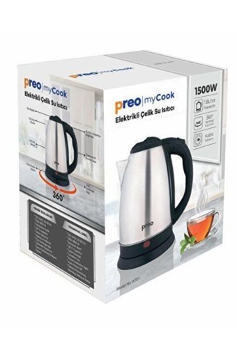 Preo Preo My Cook KT01 Çelik 1.7 lt 2000 W Klasik İnox Kettle