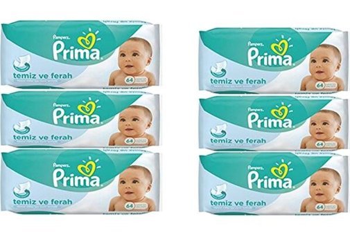 Prima Pampers 64 Yaprak 6'lı Paket Islak Havlu