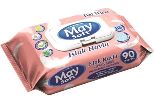 Maysoft Sensitive 90 Yaprak Paket Islak Havlu