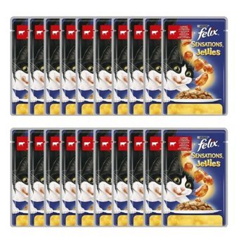 Felix Domates-Sığır Eti Yetişkin Yaş Kedi Maması 20x85 gr
