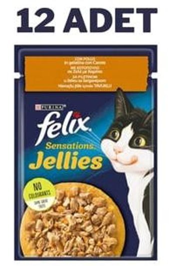 Felix Sebze - Tavuk Yetişkin Yaş Kedi Maması 12x85 gr