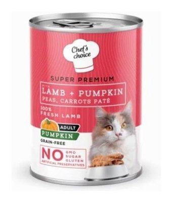 Chef's Choice Super Premium Balkabağı-Kuzu Etli Yetişkin Yaş Kedi Maması 400 gr