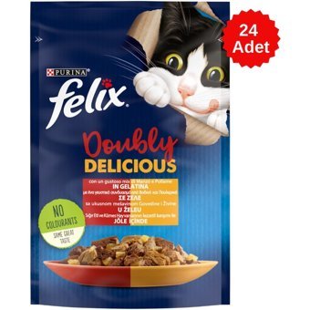 Felix Kümes Hayvanı-Sığır Eti Yetişkin Yaş Kedi Maması 24x85 gr
