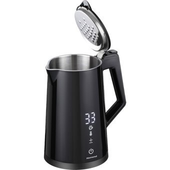Homend Smart Heatrow Paslanmaz Çelik 1.7 lt 2200 W Klasik Mat Siyah Kettle