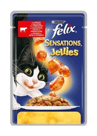Felix Domates-Sığır Eti Yetişkin Yaş Kedi Maması 20x100 gr