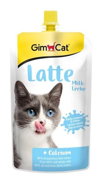 Gimcat Milk Latte Kalsiyum Yavru - Yetişkin Yaş Kedi Maması 200 ml