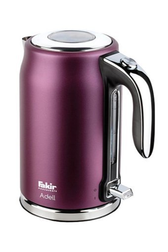 Fakir Adell Çelik 1.7 lt 2200 W Işıklı Modern Mor Kettle