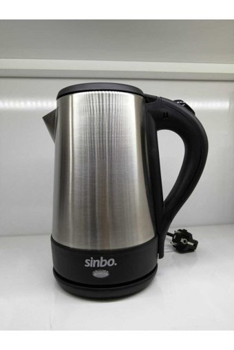 Sinbo 8013 Paslanmaz Çelik 1.5 lt 2000 W Işıklı Klasik Gri Kettle