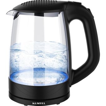 Kumtel Cam 2 lt 2200 W Işıklı Klasik Şeffaf Kettle