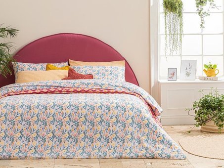 English Home Joyous Florets Kolay Ütülenir Çift Kişilik Nevresim Açık Pembe