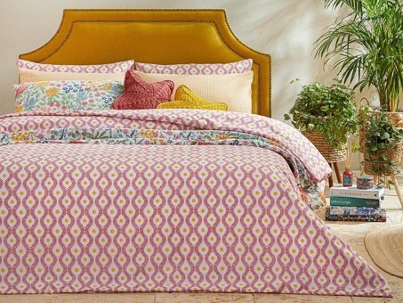 English Home Sunny Side Kolay Ütülenir Çift Kişilik Nevresim Pembe
