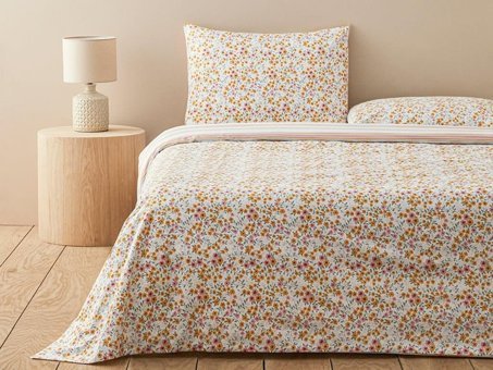 English Home Ditsy Pamuklu Çift Kişilik Nevresim Seti Sarı