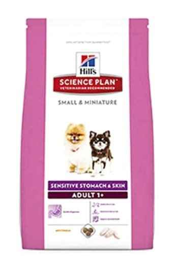 Hill's Miniature Sensitive Stomach Skin Tavuklu Küçük Irk Yetişkin Kuru Köpek Maması 1.5 kg