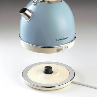 Ariete Vintage 2877 Çelik 1.7 lt 2000 W Işıklı Vintage Mavi Kettle