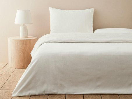 English Home Ode Şönil İplikli İpliği Boyalı Tek Kişilik Nevresim Takımı Bej