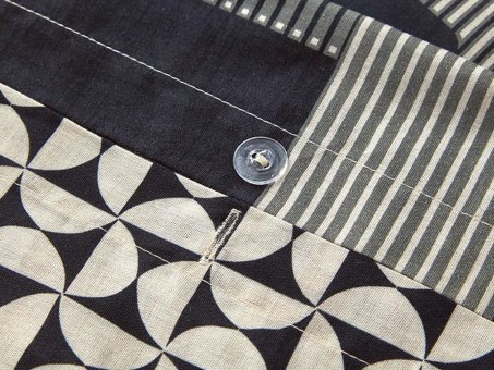 English Home Geodesic Baskılı Soft Cotton Tek Kişilik Nevresim Seti Antrasit - Yeşil