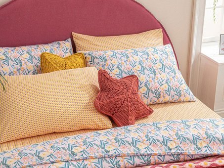 English Home Joyous Florets Kolay Ütülenir Tek Kişilik Nevresim Açık Pembe