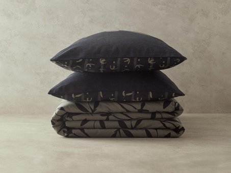 English Home Vinette Baskılı Soft Cotton Tek Kişilik Nevresim Seti Yeşil