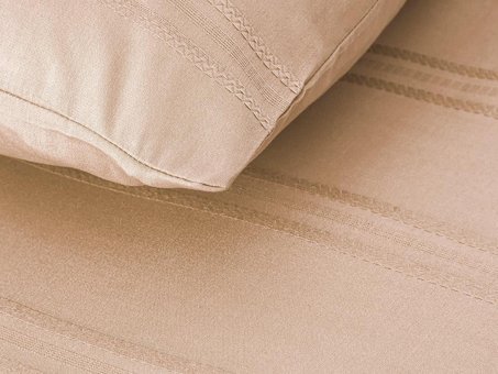 English Home Fancy Premium Soft Cotton Tek Kişilik Nevresim Takımı Gül Kurusu