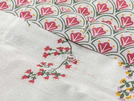 English Home Spring Branch Pamuk Tek Kişilik Nevresim Takımı Koyu Pembe